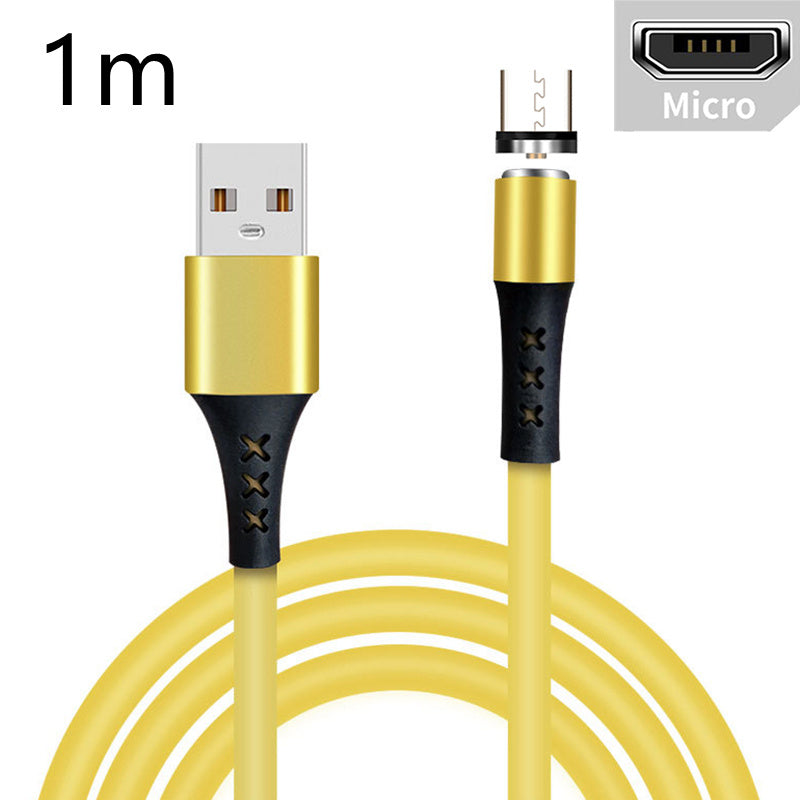 Silicone Fast Charging Mobile Phone Data Cable