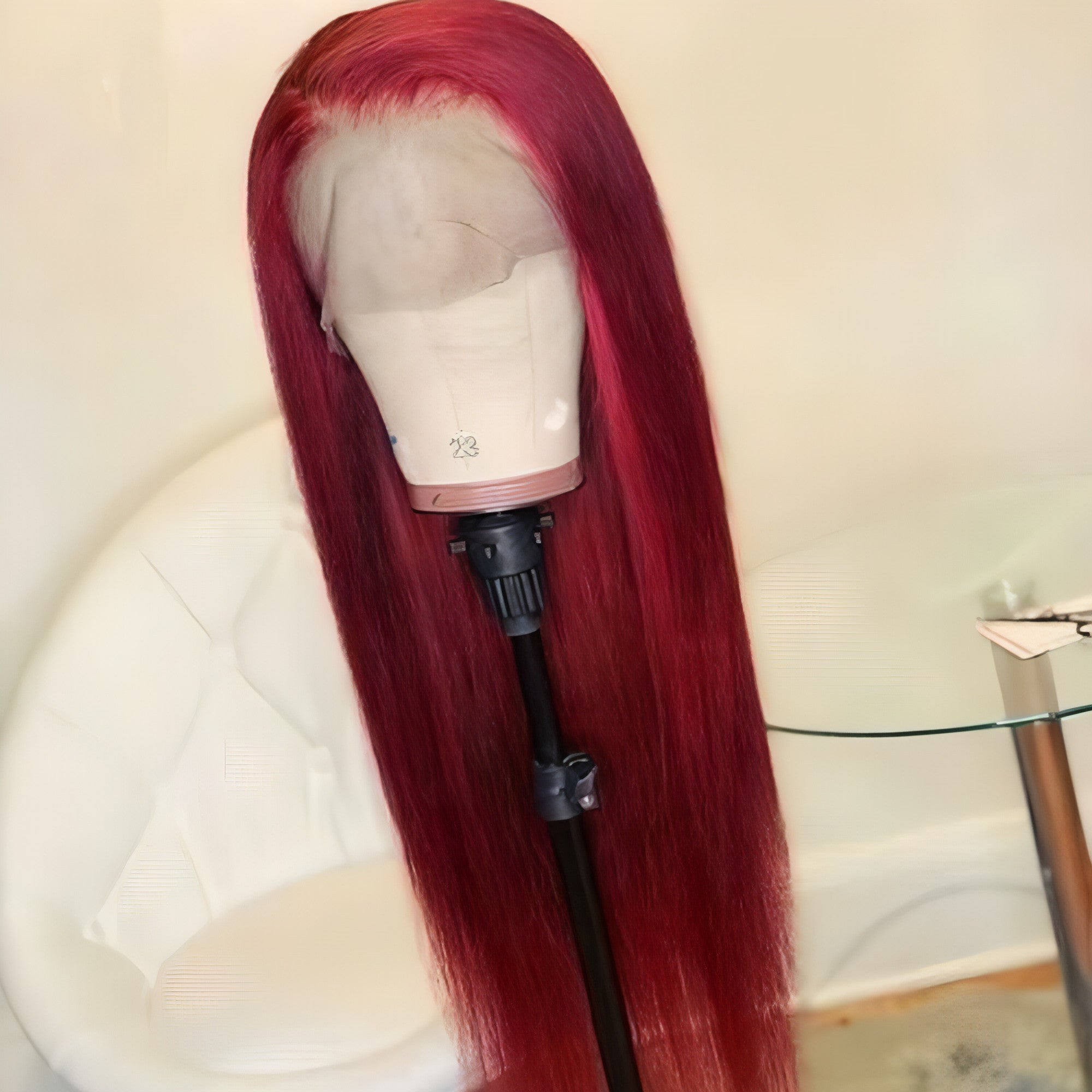 Burgundy Lace Front Wig ng Buhok ng Tao na Pula na Wig ng Buhok ng Tao