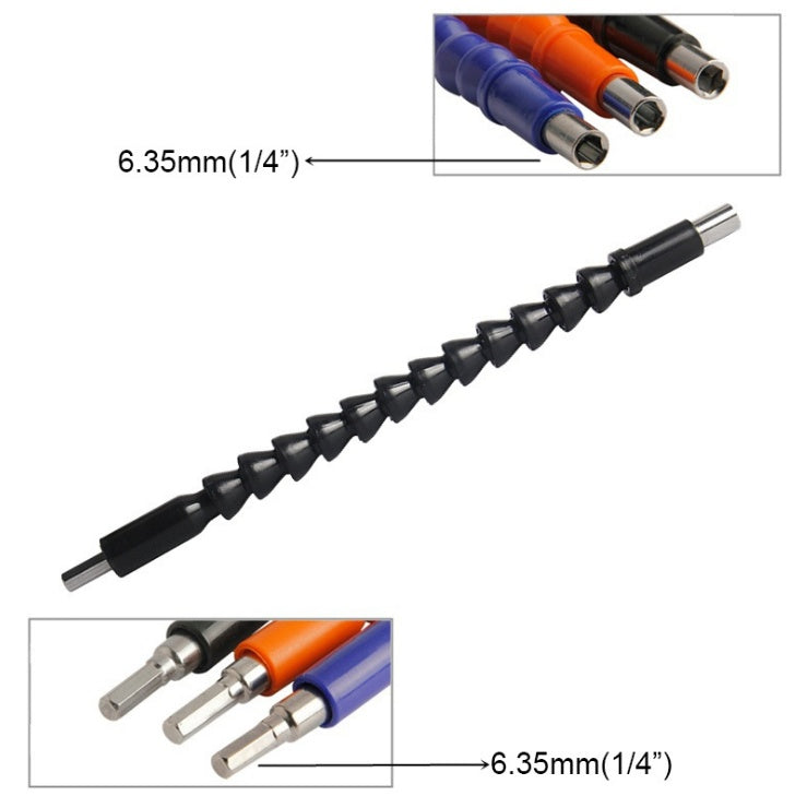 1/4" Hex Flexible Drill Bit Extension – Bendable Shaft, Magnetic
