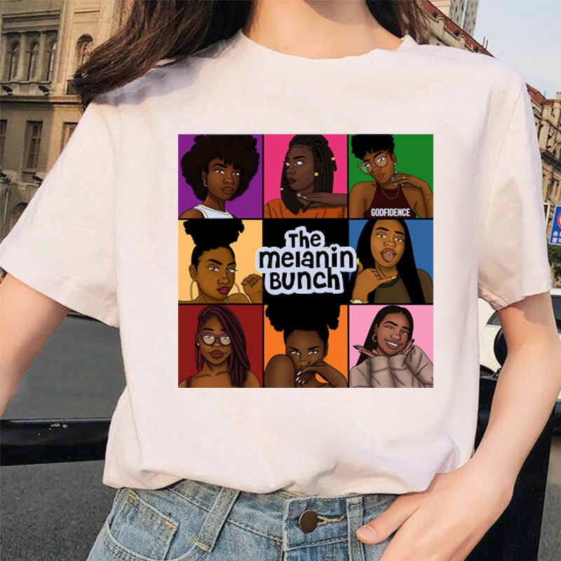 Printed short sleeve T-shirt for men and women