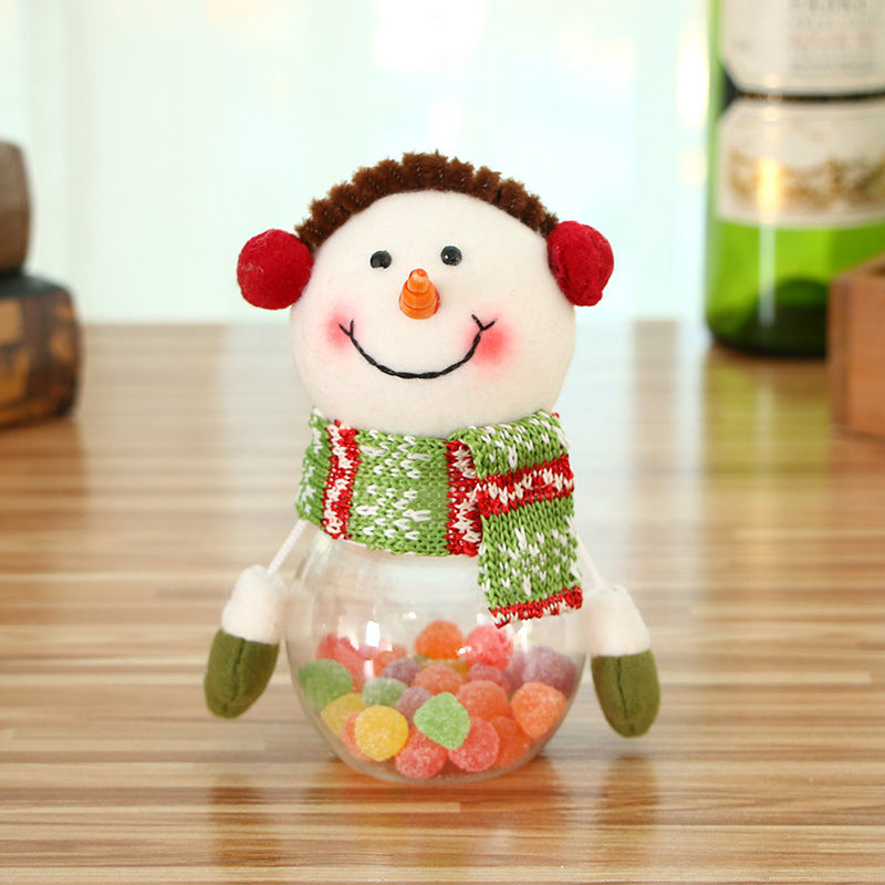 Christmas Candy Jar and Kids Storage Santa Bag Sweet Box Gift Container
