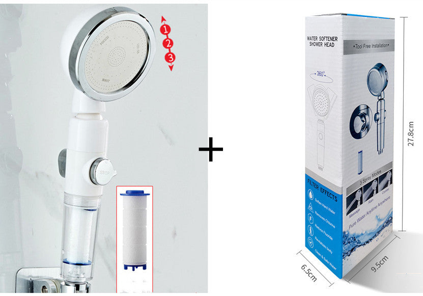 Handheld Filter Shower Head – High-Pressure Water Purifying Nozzle