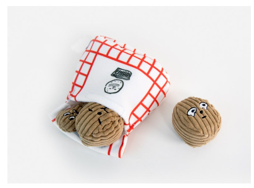 Interactive Korean Walnut and Peanut Sounding Hidden Food Sniffing Toy for Dogs