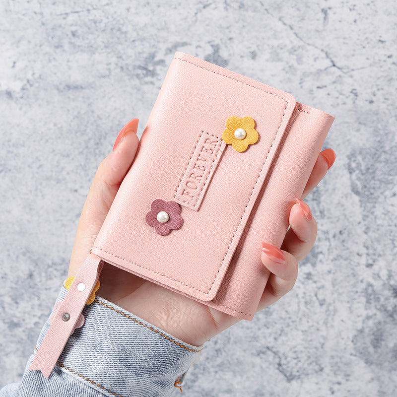Unisex Buckle Closure PU Leather Slim Cardholder Wallet