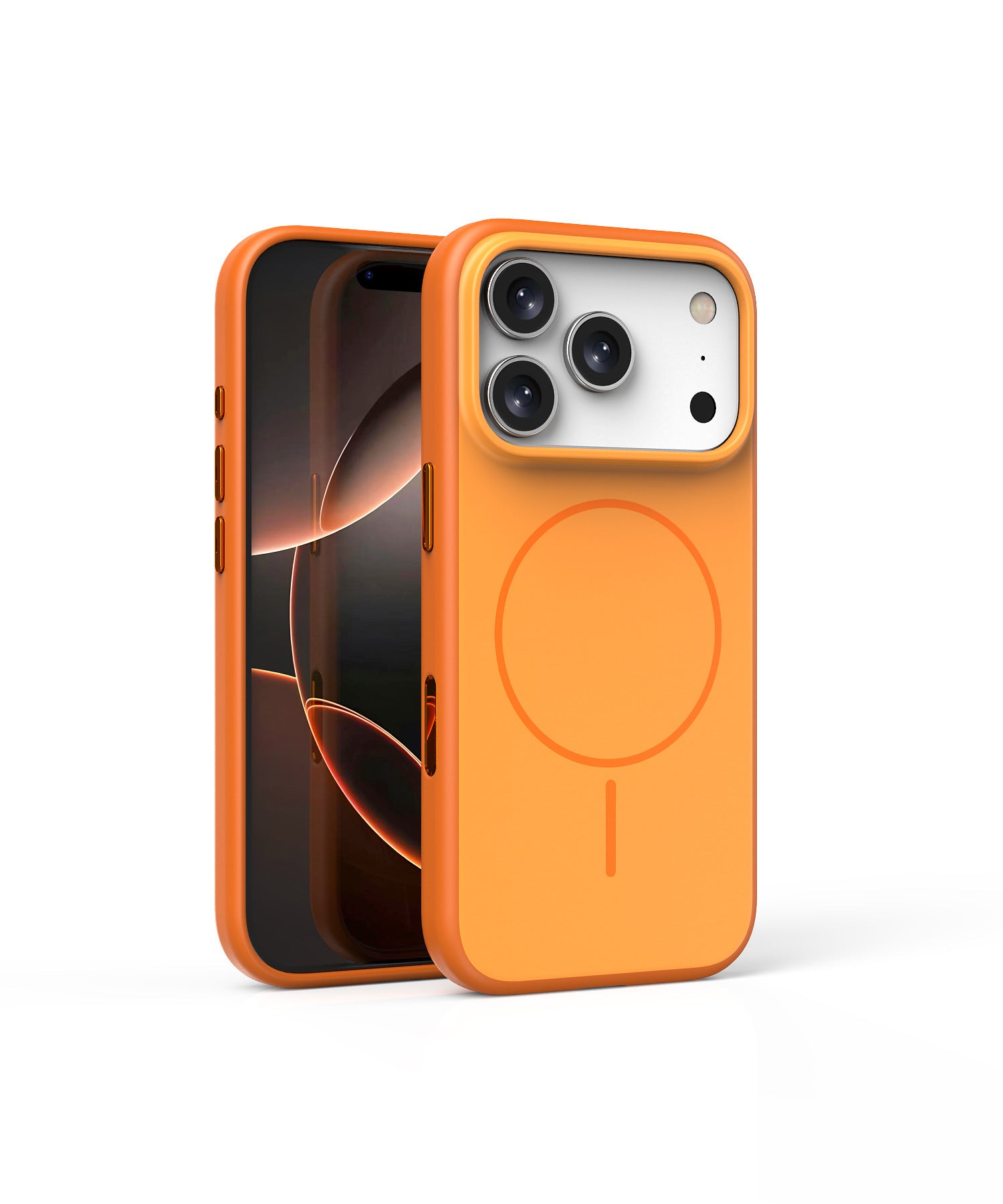 Magnetic Frosted PC TPU Phone Case for 17 Series Contrast Color Protective Shell
