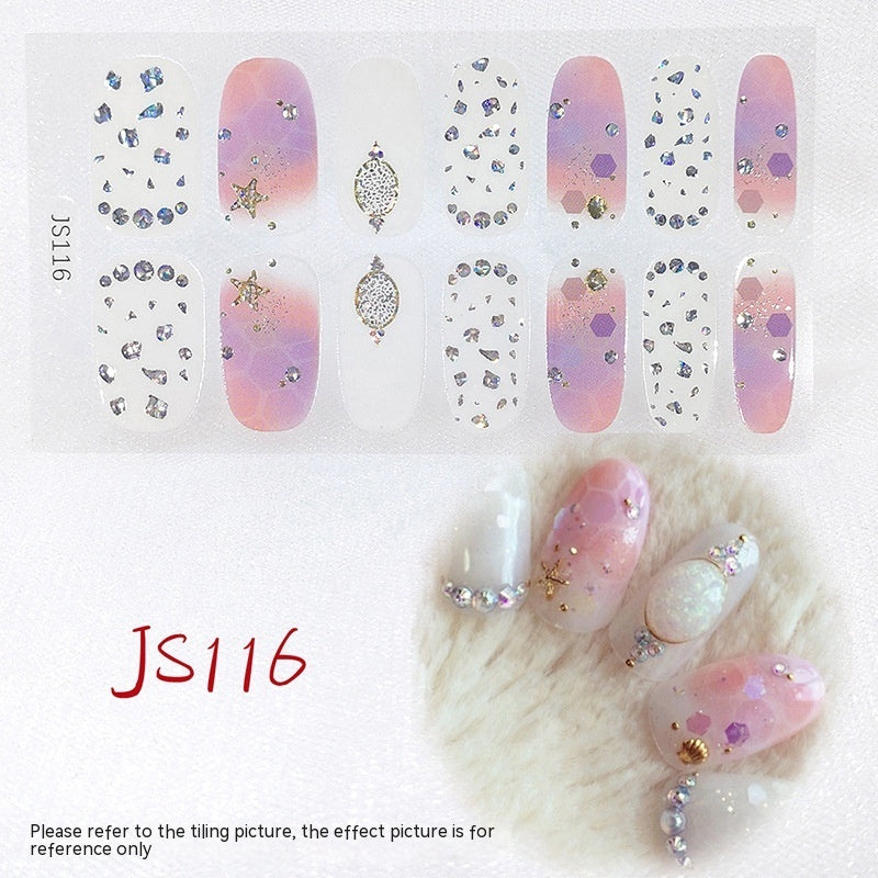 Three-dimensional Craft Crystal Nail Oil Film Crystal Glass Nail Sticker