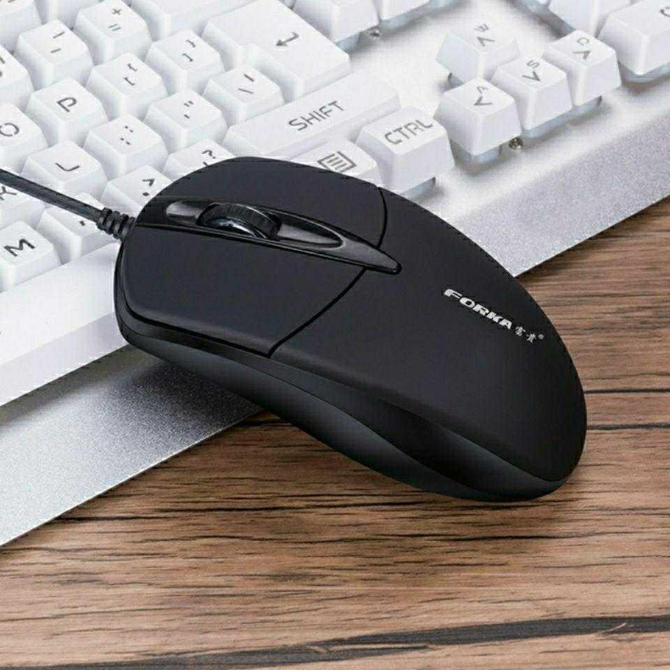 Silent Click USB Wired LED Optical Mouse – Gaming & Office Use