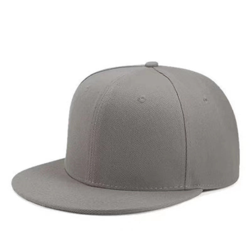 Adjustable Unisex Cotton Baseball Snapback Cap with Wide Flat Brim