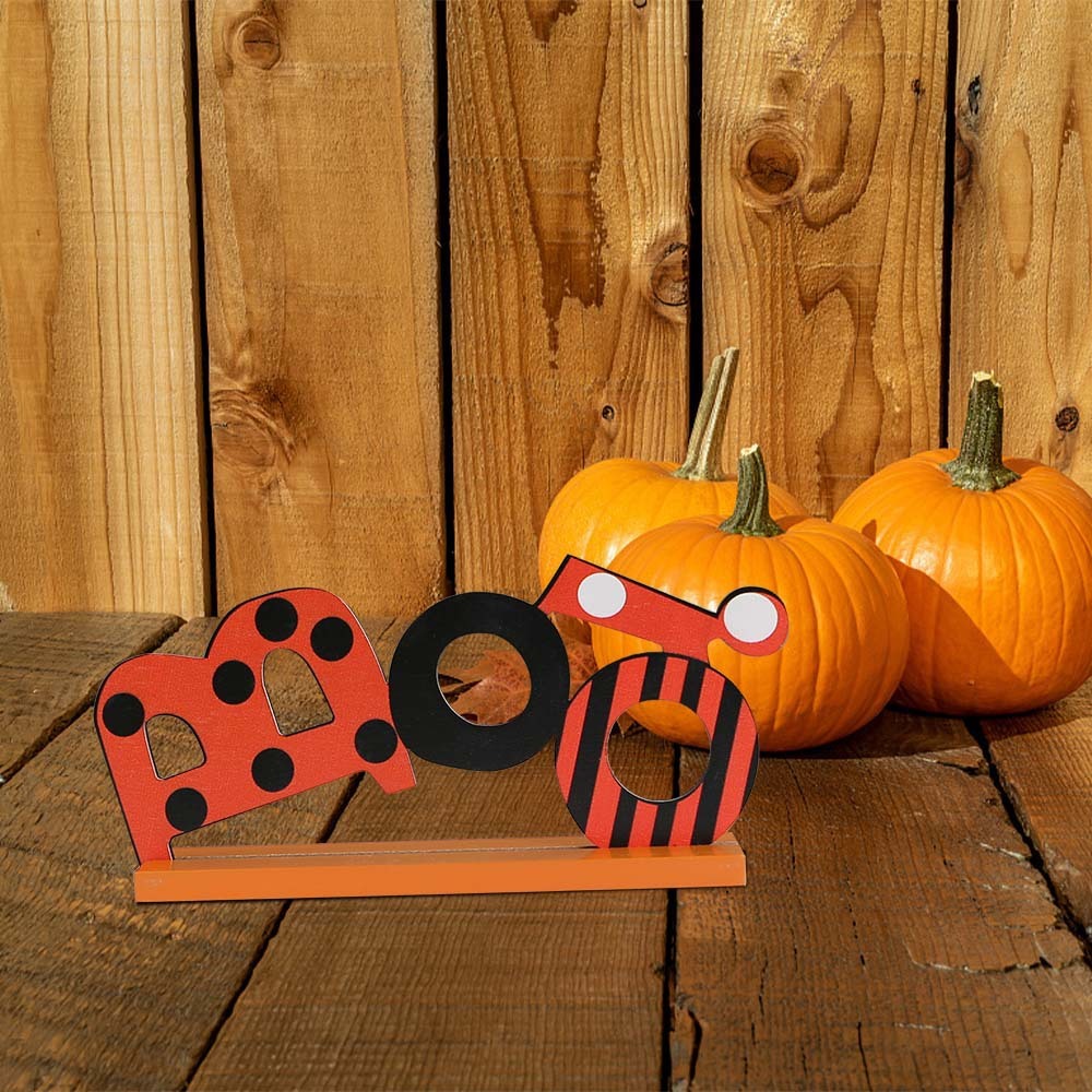 Halloween Wooden MDF Haunted House Decoration – Holiday Party Tabletop Display Craft