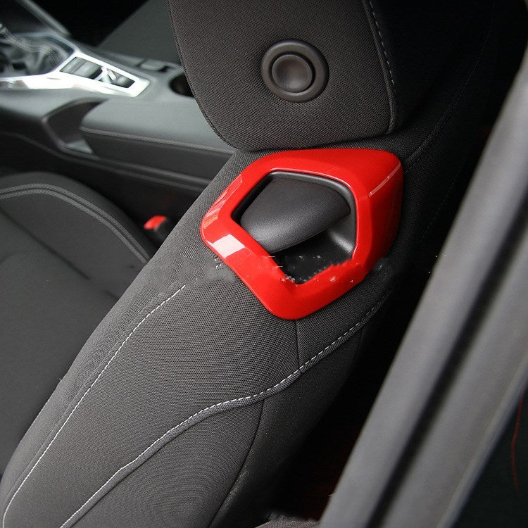 Seat Backrest Manual Adjustment Handle Red Decoration