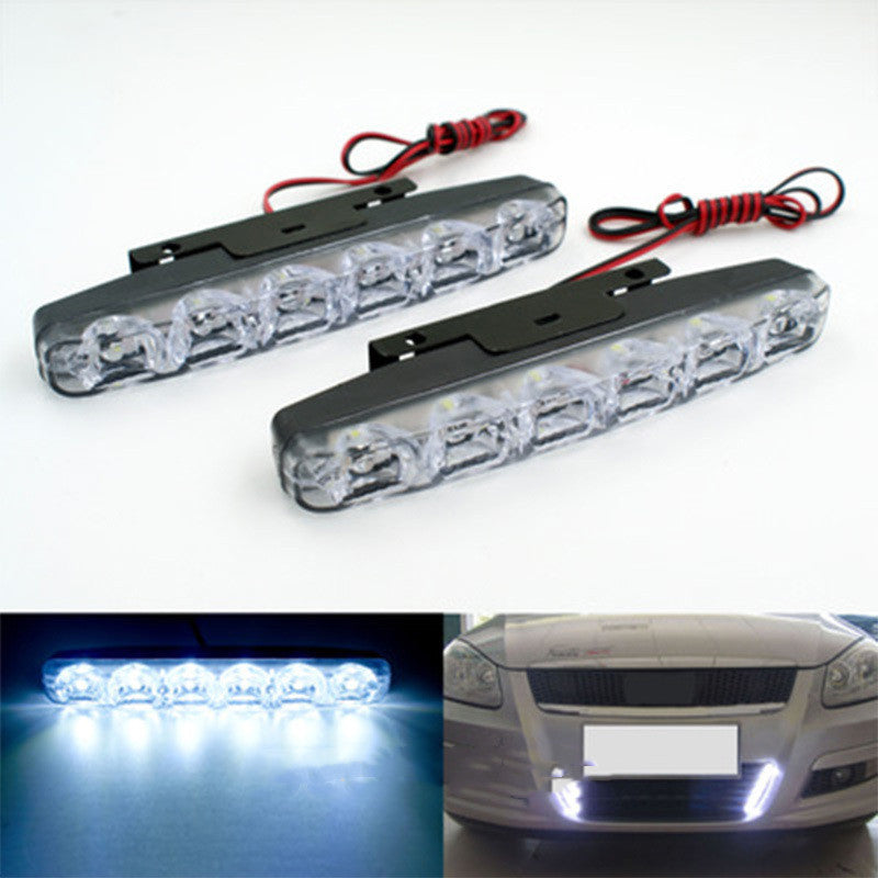 Universal Car Grille 6-LED Daytime Running Light