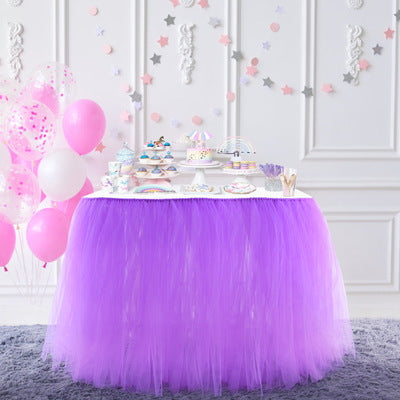 Elegant Party Tulle Tablecloth