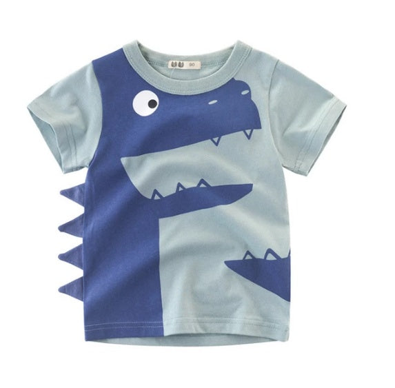 Kids Short Sleeve Korean Cotton Blend Tee Regular Fit