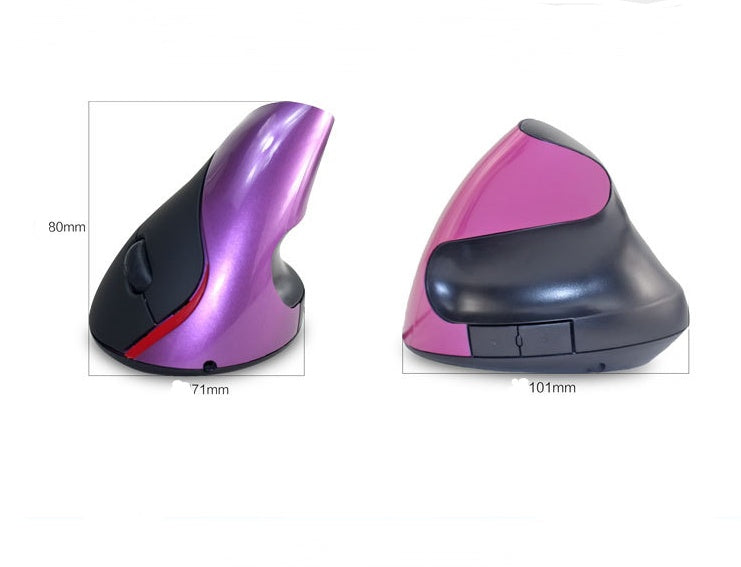Wireless Vertical Ergonomic Mouse – Rechargeable, 2.4G USB Receiver, Adjustable DPI (Silent Click)
