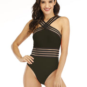 Women’s Polyester Spandex Bikini Set – Quick Dry Swimwear