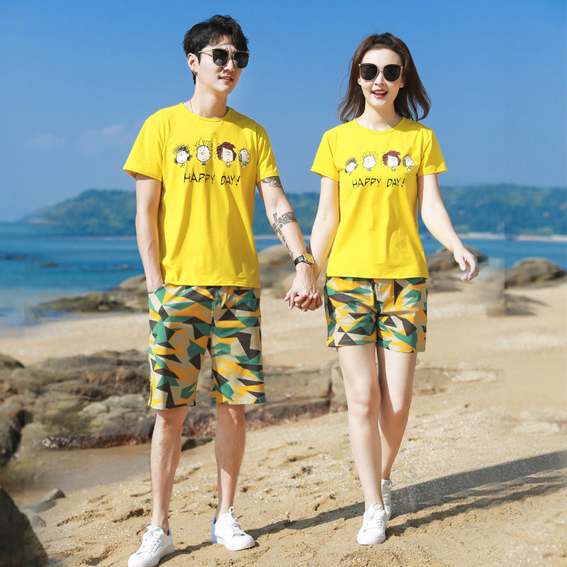 Short-sleeved T-shirt parent-child wear