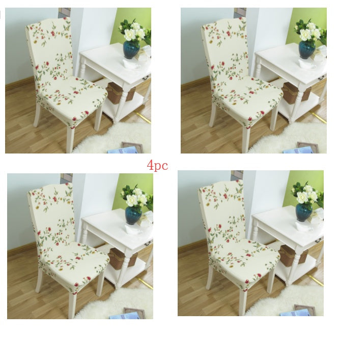 Elastic Siamese Solid Color Stretch Office and Hotel Chair Cover