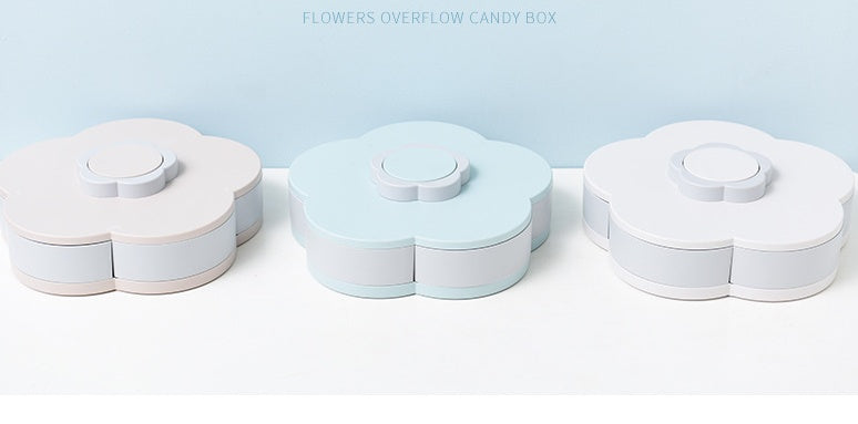 Rotating Plastic Storage Box Seed Nut Candy Dried Fruit Box
