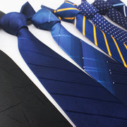 Men's 8cm Striped Polyester Jacquard Tie – Formal