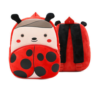 Cute Plush Kindergarten Backpacks – Cartoon Animal School Bags for Children