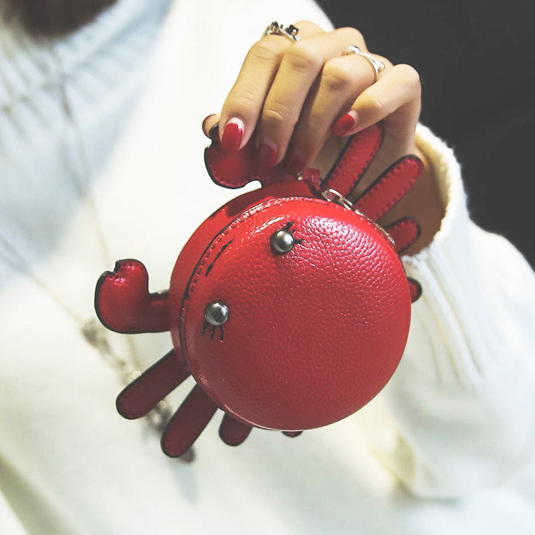 Small Crab Coin Purse – Cute Mini Wallet for Kids & Adults
