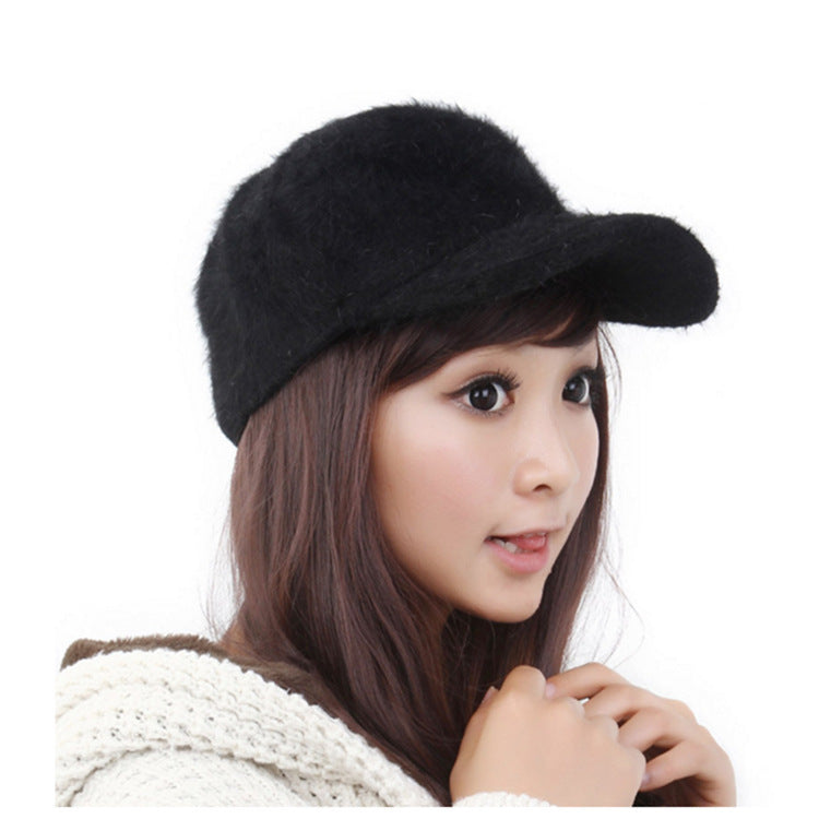Shangtu Rabbit Fur Warm Knit Cap
