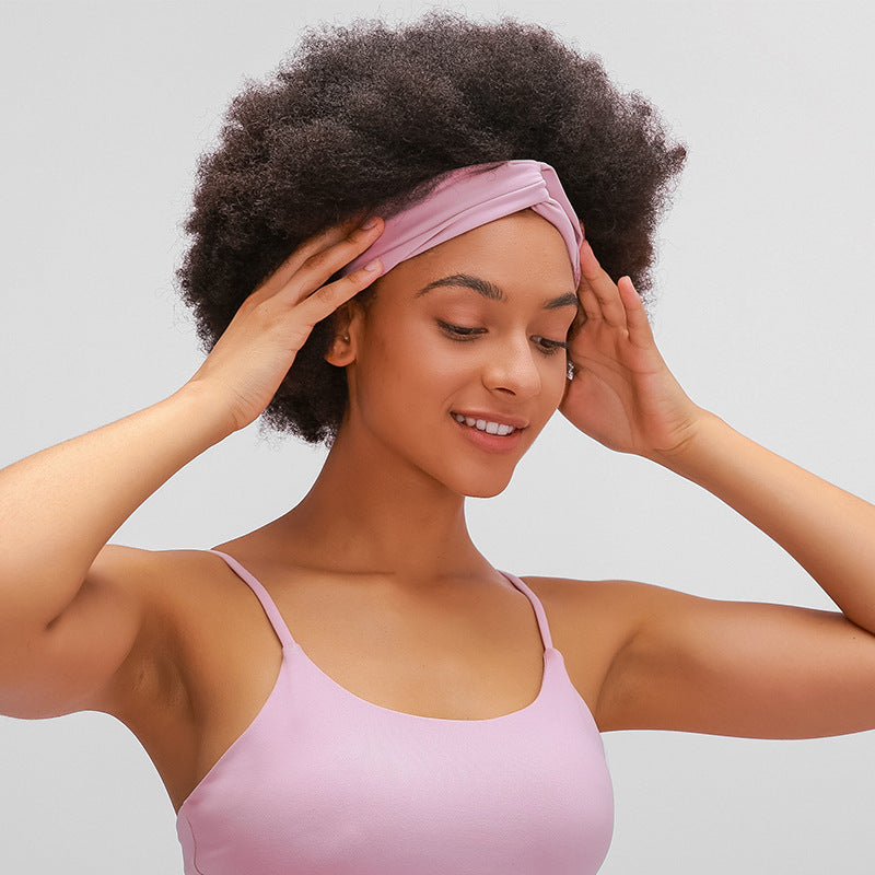 Women’s Yoga Headband – Non-Slip Twist Knot Hair Band for Workout & Fitness