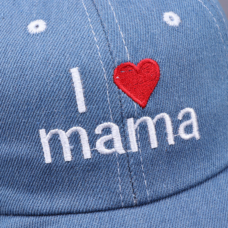 LoveShade Embroidered Baby Sun Hat – Soft Cotton Summer Hat with Printed Heart Design