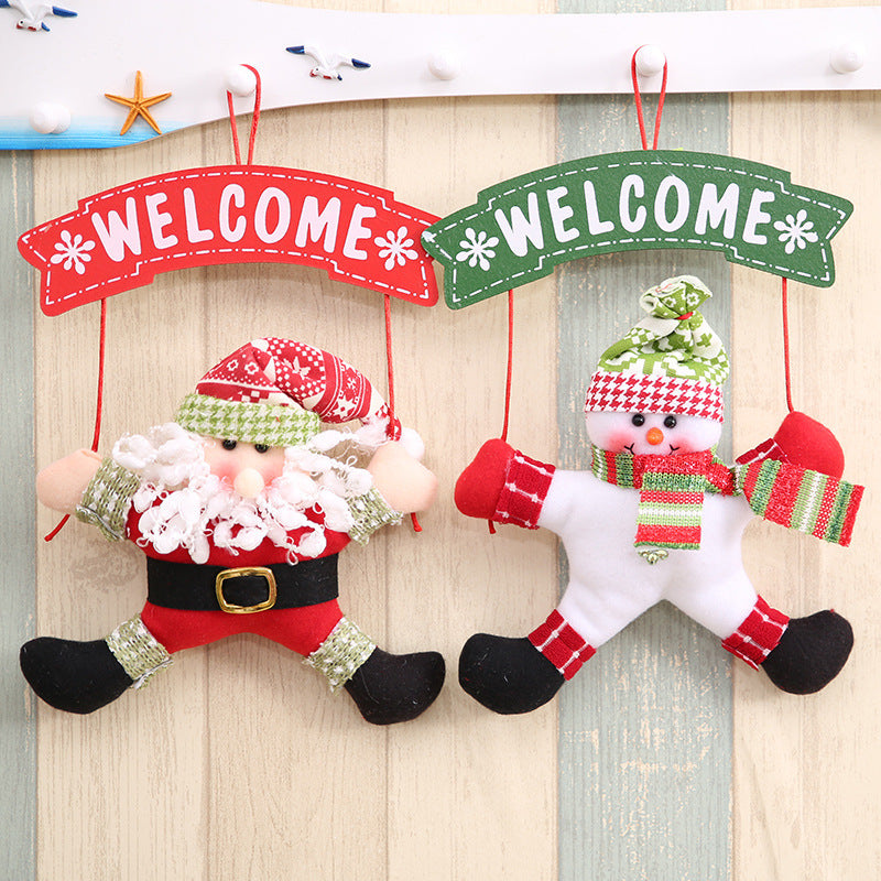 Christmas Cloth Garland Door Hanging Decoration