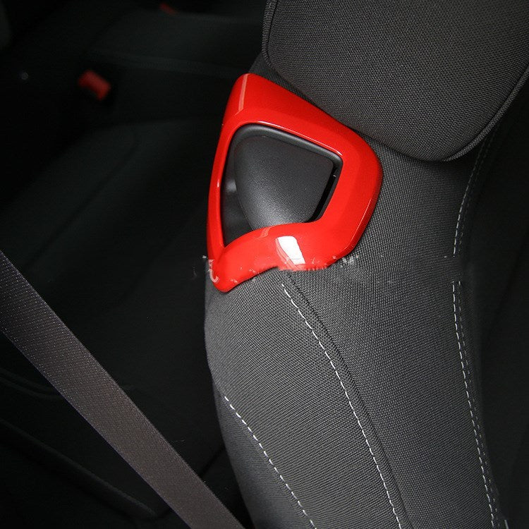Seat Backrest Manual Adjustment Handle Red Decoration