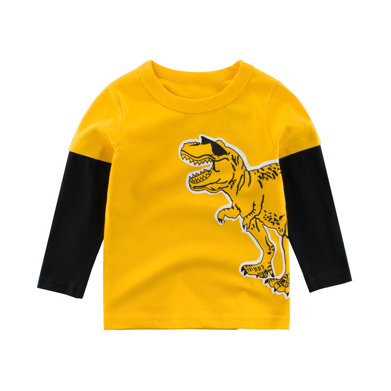 Kids Long Sleeve Double Layer 100 Percent Cotton Tee