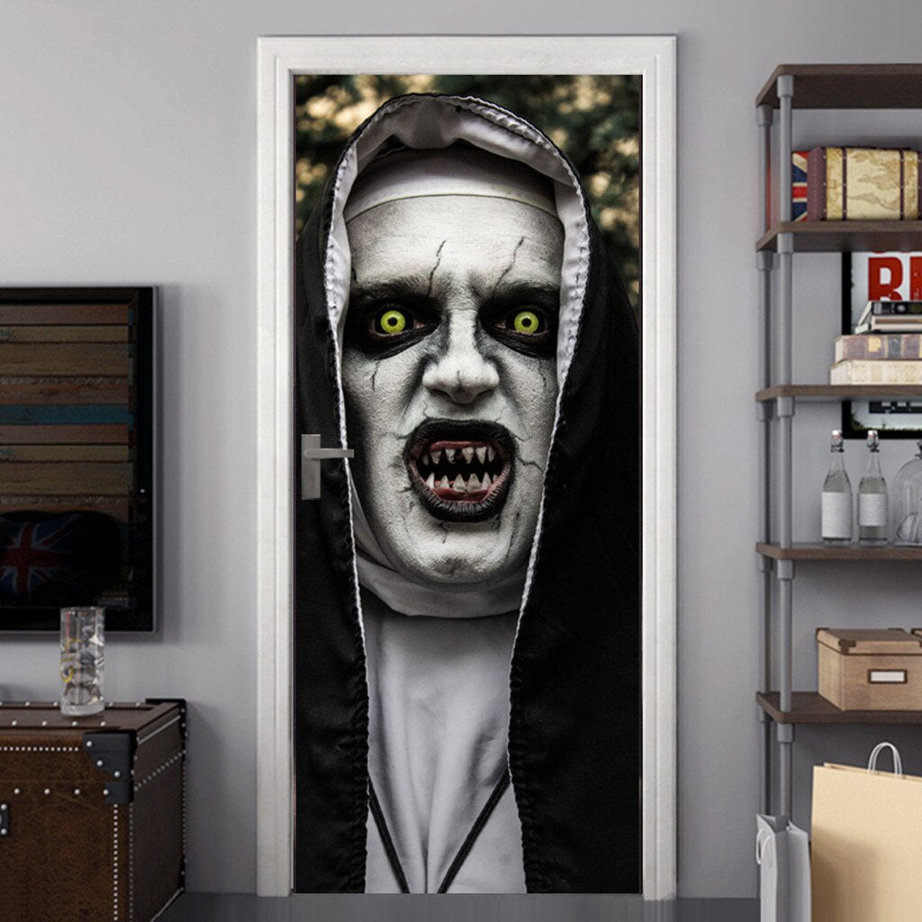 Terrorist Nun Creative 3D Door Sticker