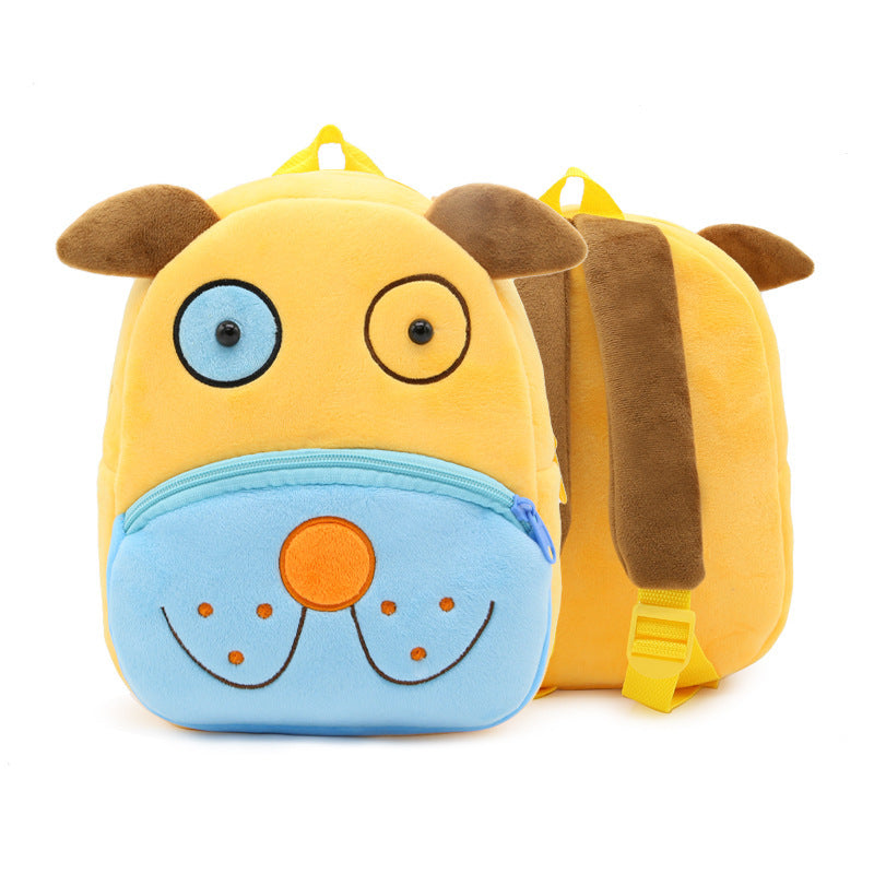 Cute Plush Kindergarten Backpacks – Cartoon Animal School Bags for Children