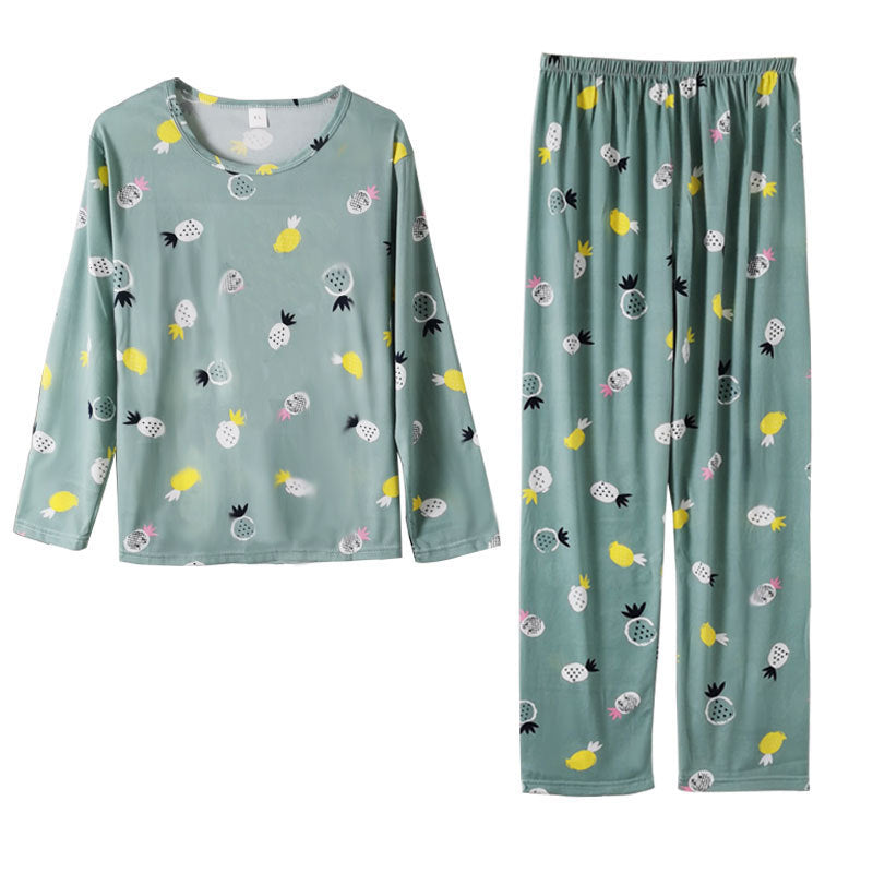 Long-sleeved pants suit pajamas ladies Casual home set