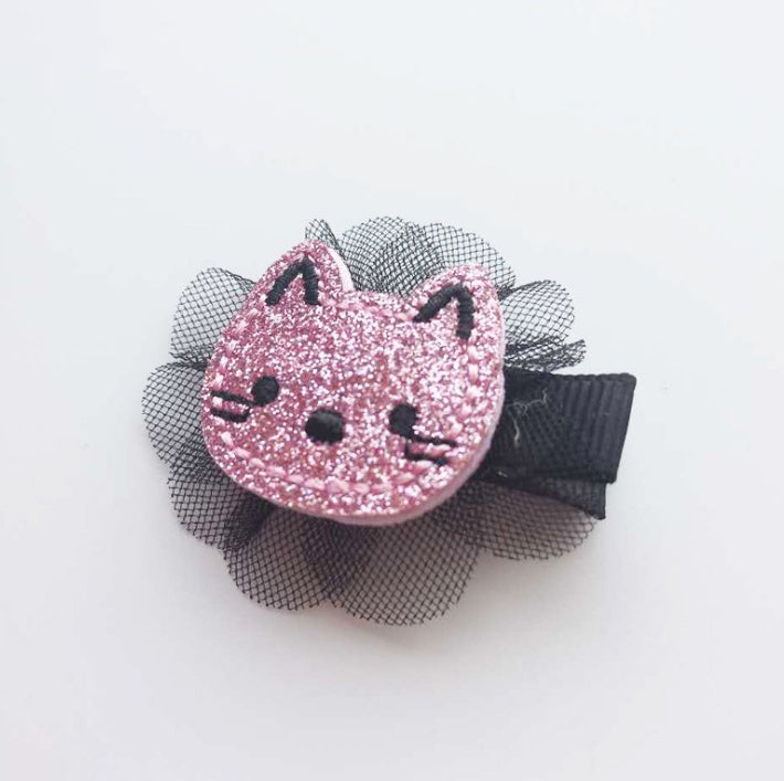 Korean Creative Animal Cartoon Baby Hairpins – Kitty Cat Clips for Girls