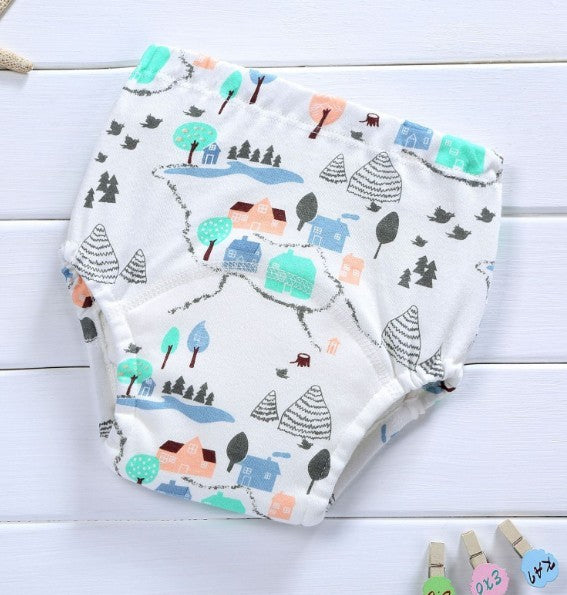 Baby Infant Toddler Cotton Training Pants – Reusable Cloth Underwear for Girls