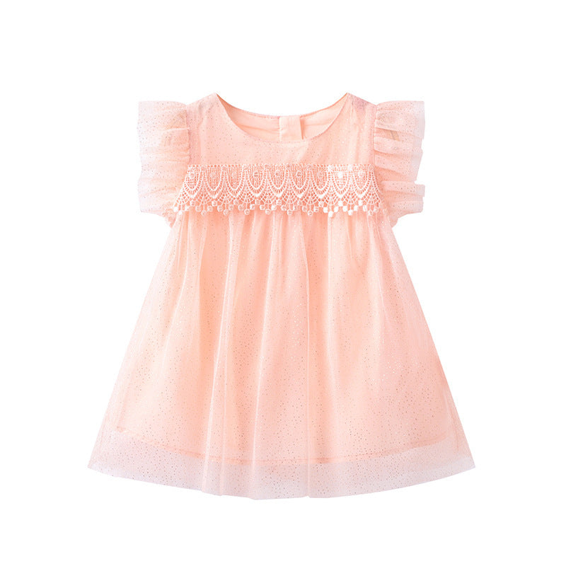 Chiffon sleeveless net yarn princess dress