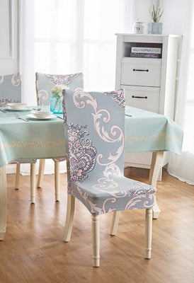 Elastic Siamese Solid Color Stretch Office and Hotel Chair Cover