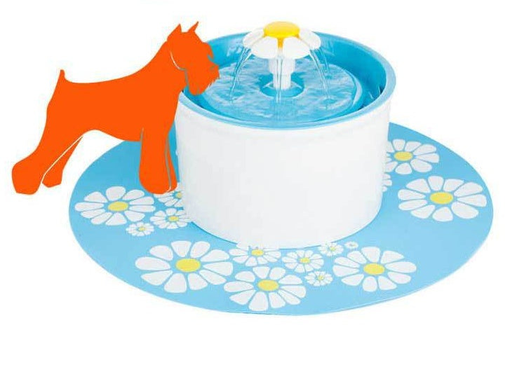 Fashion Automatic Lower Style DogKitten Water Drinking Pet Fountain Pet Bowl Drink Dish Filter