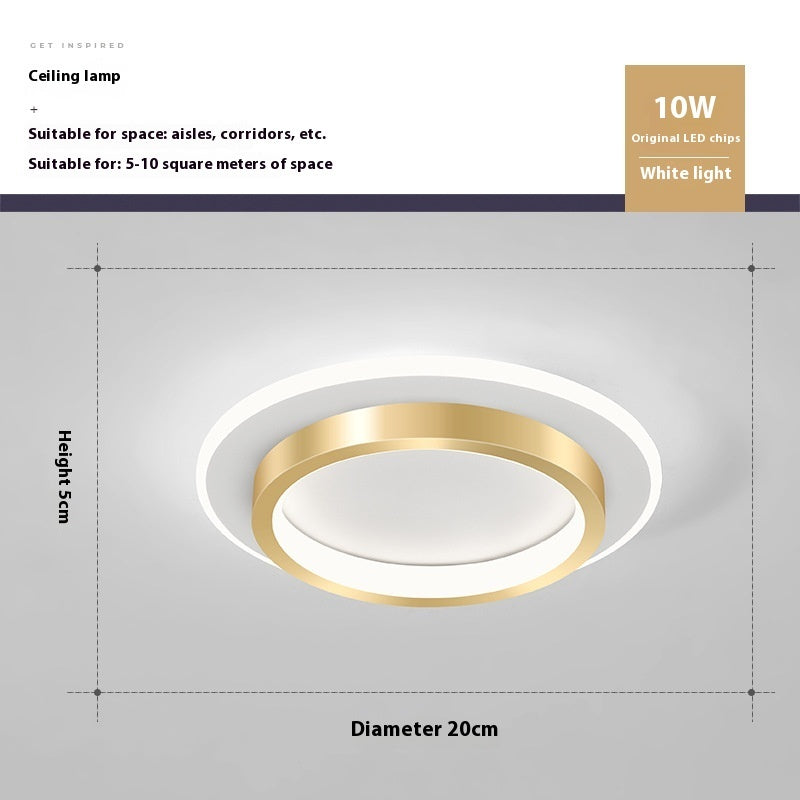 Led Hallway Light Entrance Foyer Nordic Simple Corridor Aisle Light Ceiling Luminaire Surface Mounted Luminaire