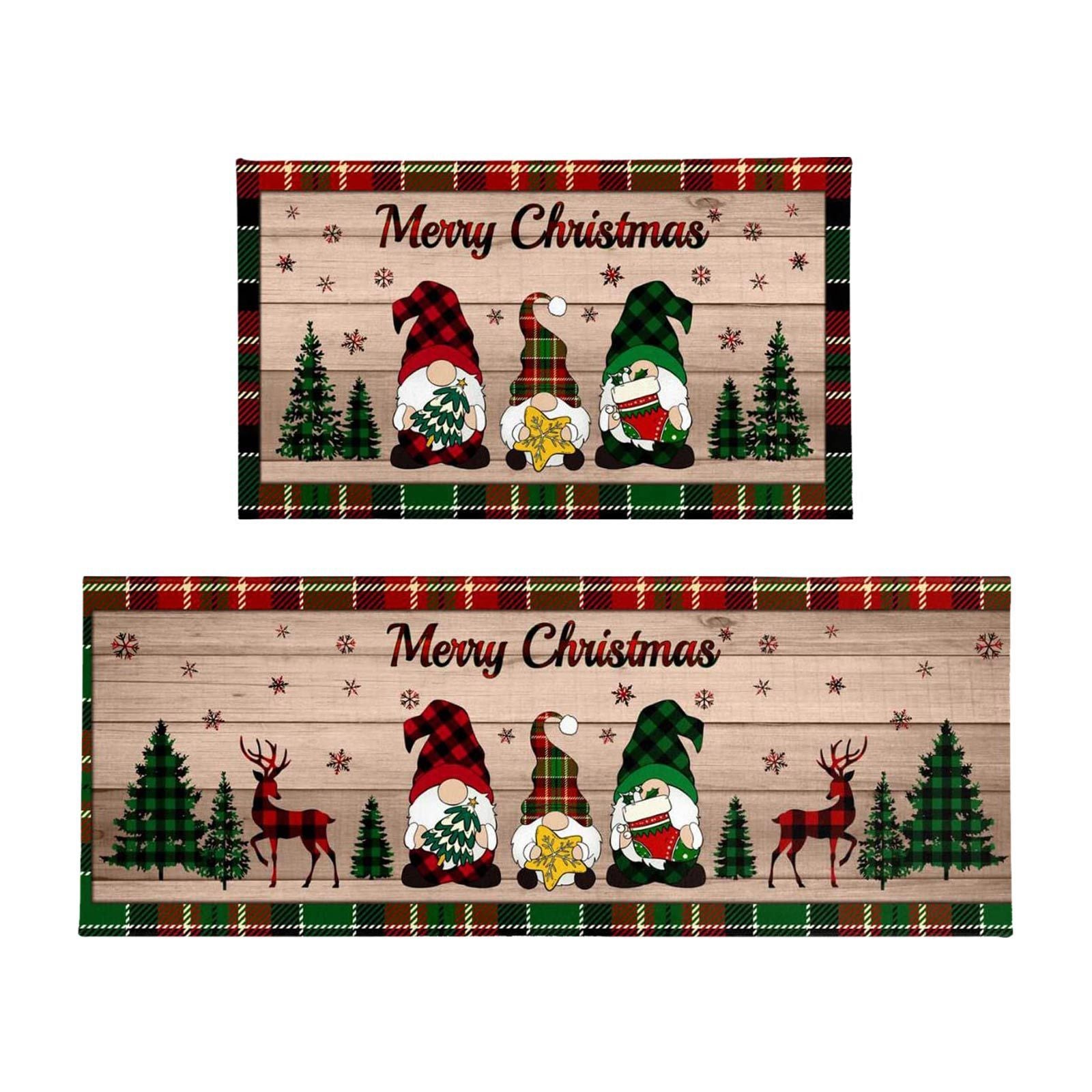 Christmas Winter Antislip Stain-resistant Entrance Absorbent Floor Mat