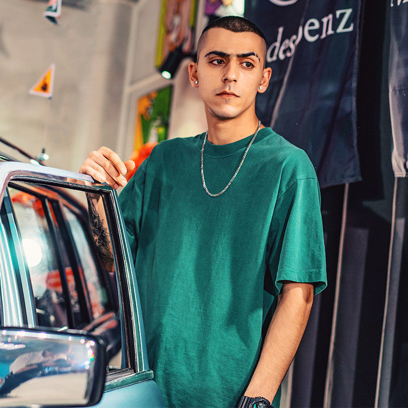 Wash and dye old men's T-shirts