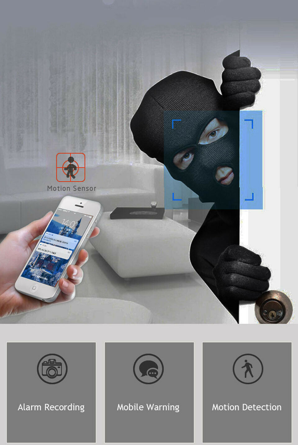 WiFi Wireless CCTV IP Camera – 1080P HD Night Vision Home Security Monitor with 360° Pan & Tilt