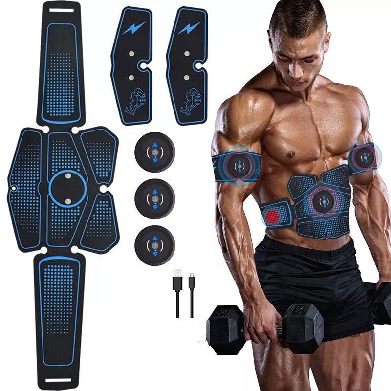 USB Rechargeable EMS Muscle Stimulator – Fat Burning & Body Toning Device
