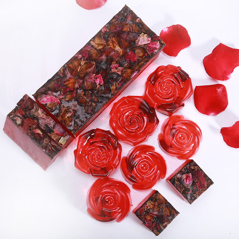 Handmade Rose Oil Soap – Natural Face & Body Cleanser