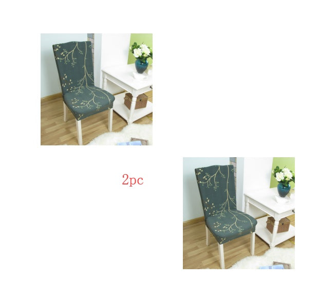 Elastic Siamese Solid Color Stretch Office and Hotel Chair Cover