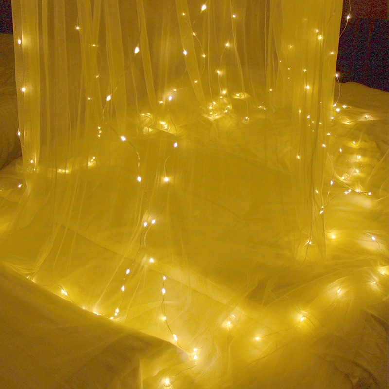 Festive 3x3m Christmas LED Curtain Lights
