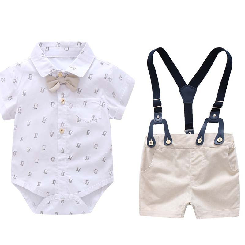 Boys Autumn Three Piece Cotton Suit Regular Fit Formal Wear