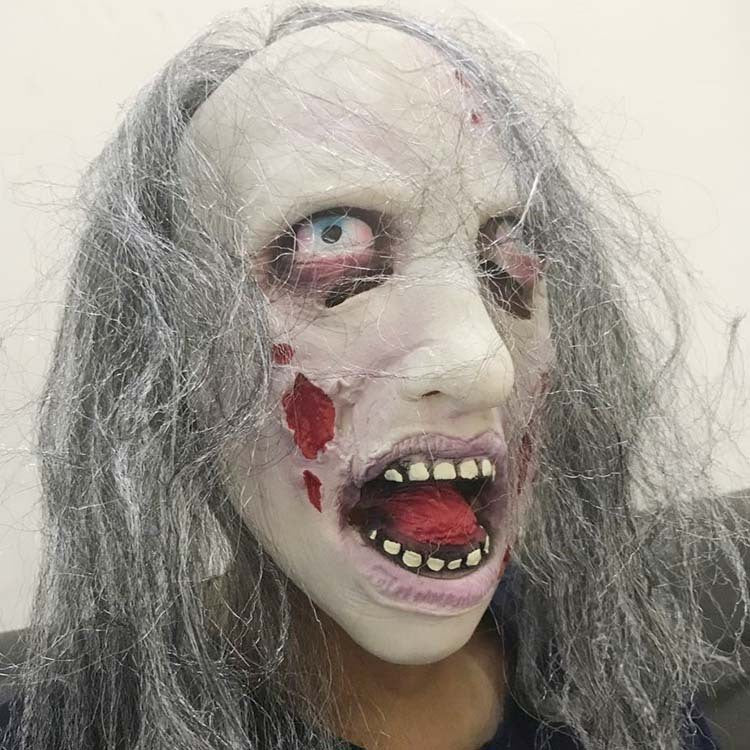 Halloween Zombie Mask – Scary Horror Headgear for Cosplay and Costume Parties
