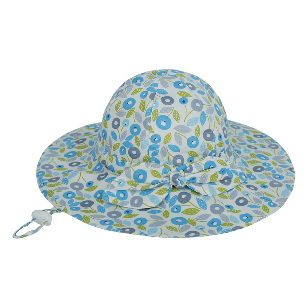Baby Hat Summer Cotton European And American Floral